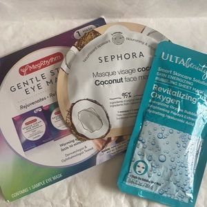 SEPHORA ULTA & Megrhythm 3p Face/Eye Mask Set NIP